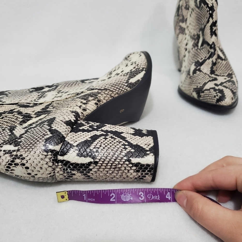 Seychelles Leather Reptile Print Ankle Boots - Picture 7 of 8